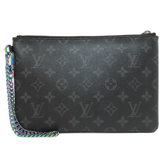 LOUIS VUITTON Black Monogram Pouch - Picture 1 of 11